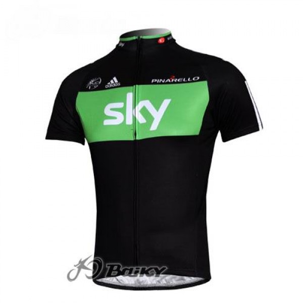 SKY Pro Team Radtrikot Kurzarm Schwarz Grün Radtrikot De SKY Pro Team Radtrikot Kurzarm Schwarz Grün Radtrikot De