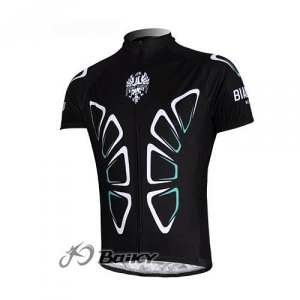 Bianchi Pro Team Radtrikot Kurzarm Schwarz Radtrikot De