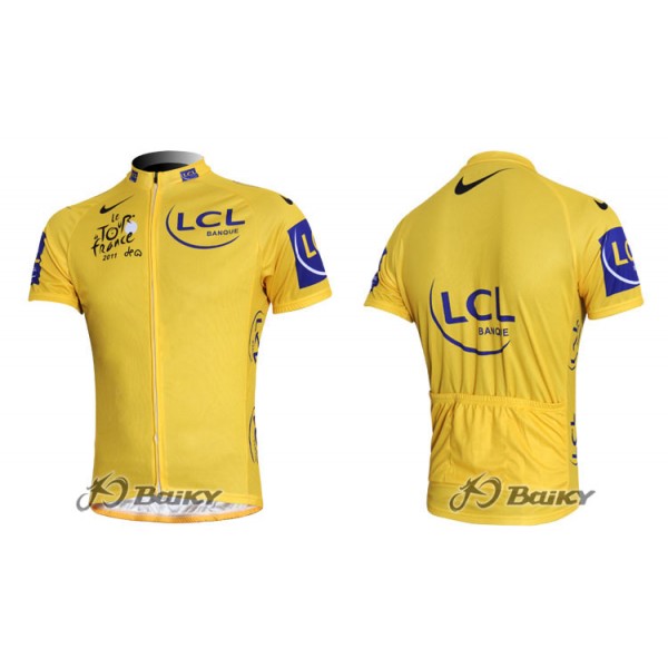 2011 Tour de France Radtrikot Kurzarm Gelbes Trikot Radtrikot De 2011 Tour de France Radtrikot Kurzarm Gelbes Trikot Radtrikot De