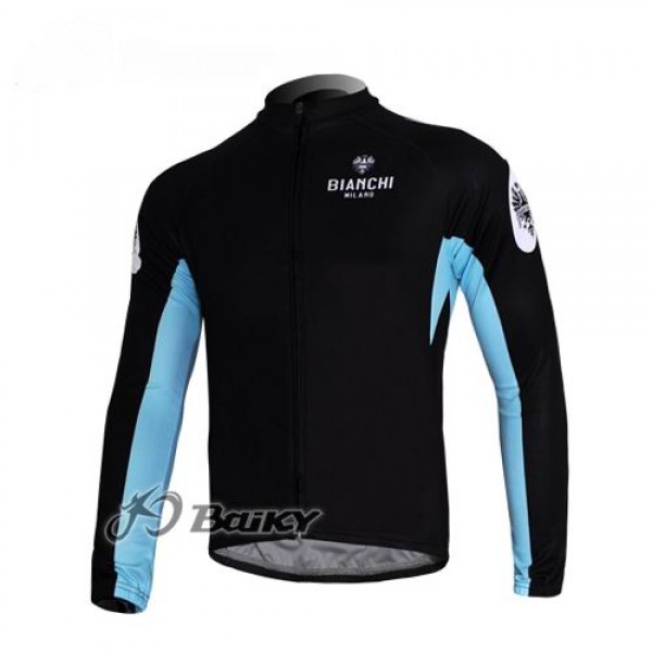 Bianchi Pro Team Fahrradtrikot Langarm Schwarz Blau Radtrikot De