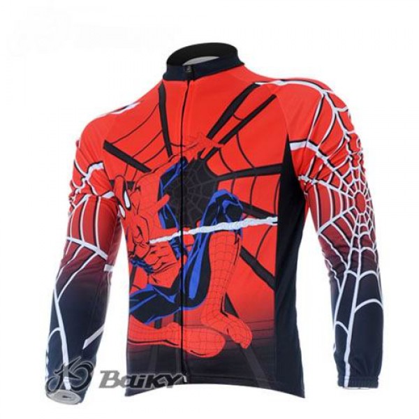 Spiderman Fahrradtrikot Langarm Rot Radtrikot De