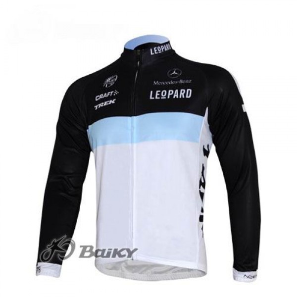 Leopard trek Pro Team Fahrradtrikot Langarm Weiß Schwarz Radtrikot De