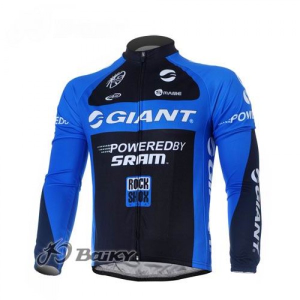 Giant Sram Pro Team Fahrradtrikot Langarm Schwarz Blau Radtrikot De