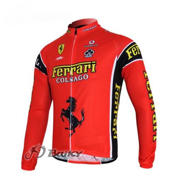 Ferrari Colnago Pro Team Fahrradtrikot Langarm Rot Radtrikot De