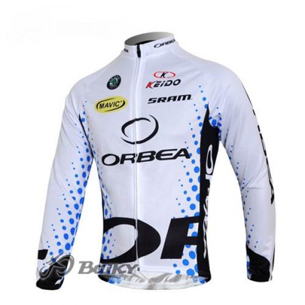 Orbea Pro Team Fahrradtrikot Langarm Weiß Radtrikot De