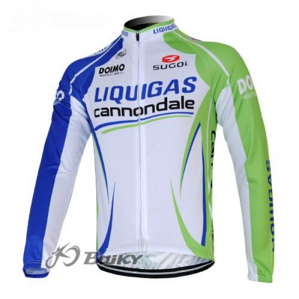 Liquigas Cannondale Pro Team Fahrradtrikot Langarm Grün Weiß Radtrikot De