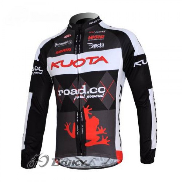 Kuota SRAM Road Pro Team Fahrradtrikot Langarm Schwarz Weiß Radtrikot De
