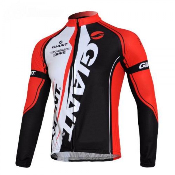 Giant Sram Pro Team Fahrradtrikot Langarm Rot Weiß Schwarz Radtrikot De