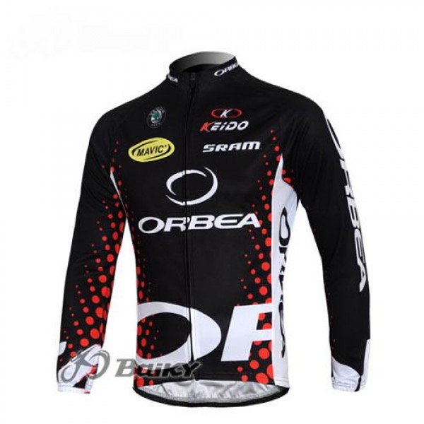 Orbea Pro Team Fahrradtrikot Langarm Schwarz Rot Radtrikot De
