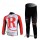 RadioShack Trek Radbekleidung Satz Fahrradtrikot Langarm und Lang Radhose Rot Radtrikot De