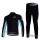 Bianchi Pro Team Radbekleidung Satz Fahrradtrikot Langarm und Lang Radhose Schwarz Blau Radtrikot De