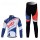 Lotto Belisol Radbekleidung Satz Fahrradtrikot Langarm und Lang Radhose Weiß Blau Radtrikot De