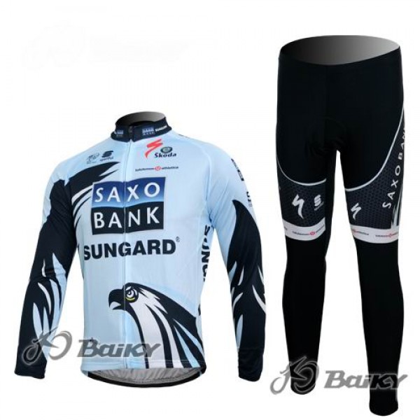 Saxo Bank Sungard Pro Team Radbekleidung Satz Fahrradtrikot Langarm und Lang Radhose Weiß Schwarz Radtrikot De Saxo Bank Sungard Pro Team Radbekleidung Satz Fahrradtrikot Langarm und Lang Radhose Weiß Schwarz Radtrikot De