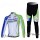 Liquigas Cannondale Pro Team Radbekleidung Satz Fahrradtrikot Langarm und Lang Radhose Grün Weiß Radtrikot De
