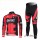BMC Racing Pro Team Radbekleidung Satz Fahrradtrikot Langarm und Lang Radhose Rot Radtrikot De