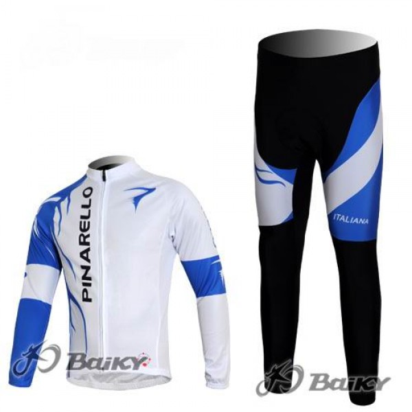 Pinarello Pro Team Radbekleidung Satz Fahrradtrikot Langarm und Lang Radhose Weiß Blau Radtrikot De Pinarello Pro Team Radbekleidung Satz Fahrradtrikot Langarm und Lang Radhose Weiß Blau Radtrikot De