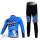 Saxo Bank Sungard Pro Team Radbekleidung Satz Fahrradtrikot Langarm und Lang Radhose Blau Schwarz Radtrikot De