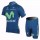 2013 Movistar Team Radtrikot Kurzarm und Kurz Radhose Kits Blau Radtrikot De