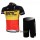 BMC Racing Radbekleidung Radtrikot Kurzarm und Fahrradhosen Kurz Rot Gelb Radtrikot De