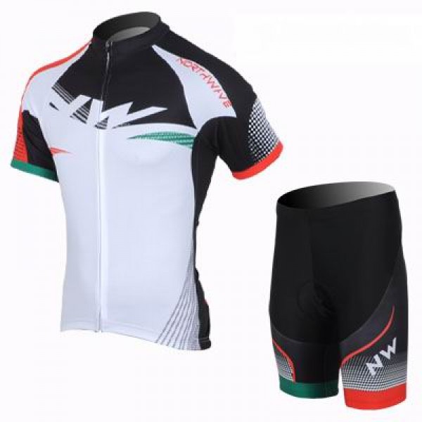 2013 Northwave Radtrikot Kurzarm und Kurz Radhose Kits Weiß Rot Radtrikot De