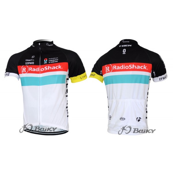 RadioShack Trek Nissan Pro Team Aero Radtrikot KurzarmWeiß Radtrikot De