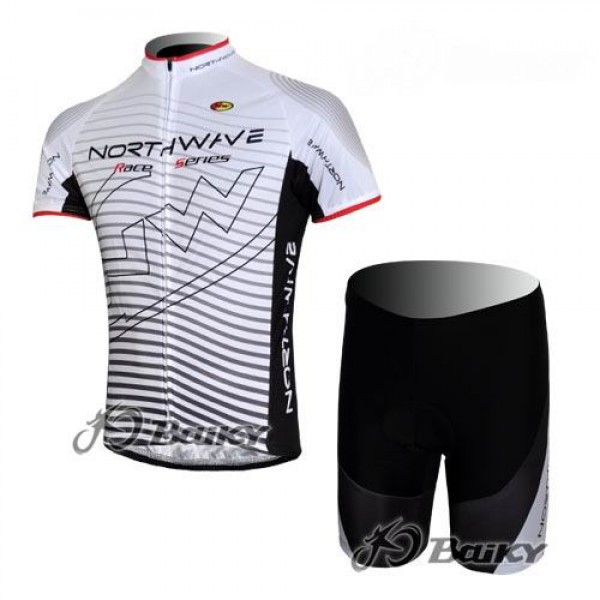 Northwave Pro Team Radbekleidung Radtrikot Kurzarm und Fahrradhosen Kurz Weiß Radtrikot De