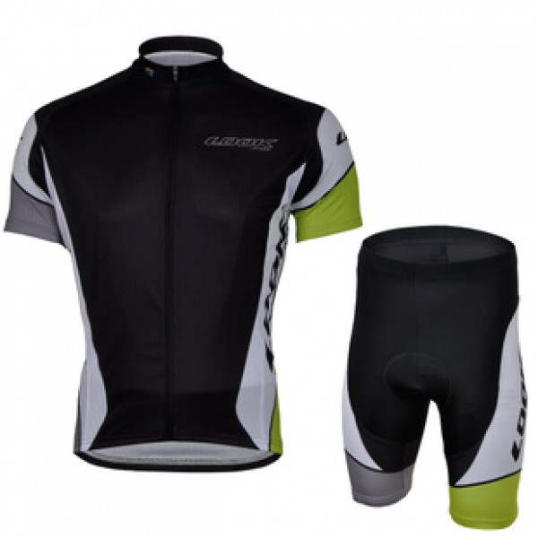 2013 LOOK Radtrikot Kurzarm und Kurz Radhose Kits Schwarz Radtrikot De
