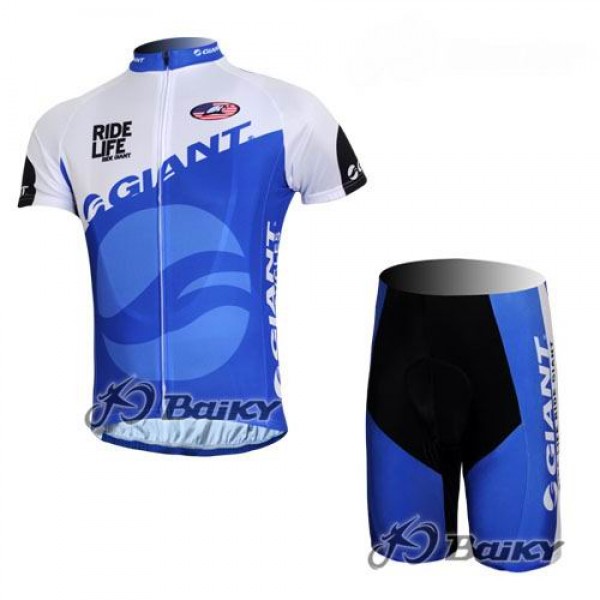 Giant Sram Pro Team Radtrikot Kurzarm Kurz Radhose Kits Blau Weiß Radtrikot De