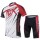 2014 Fox Bike Team Radbekleidung Radtrikot Kurzarm und Fahrradhosen Kurz Weiß Rot Radtrikot De