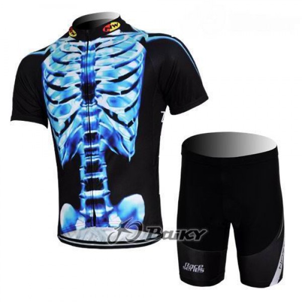 Northwave ProRadbekleidung Radtrikot Kurzarm und Fahrradhosen Kurz Schwarz Blau Radtrikot De
