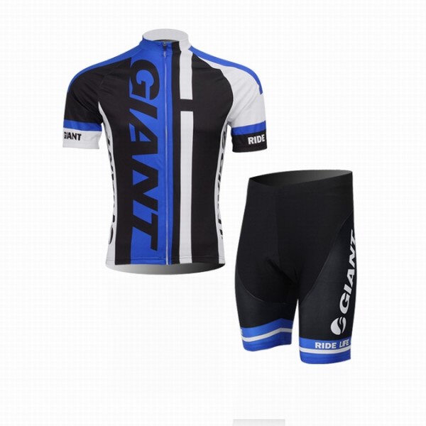 2014 Giant Radbekleidung Radtrikot Kurzarm und Fahrradhosen Kurz Schwarz Blau Radtrikot De