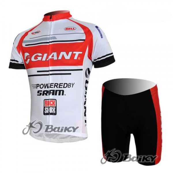 Giant Sram Pro Team Radtrikot Kurzarm Kurz Radhose Kits Rot Weiß Radtrikot De
