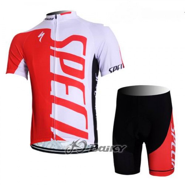 Specialized Radbekleidung Satz Radtrikot Kurzarm und Kurz Trägerhose Rot Weiß Radtrikot De