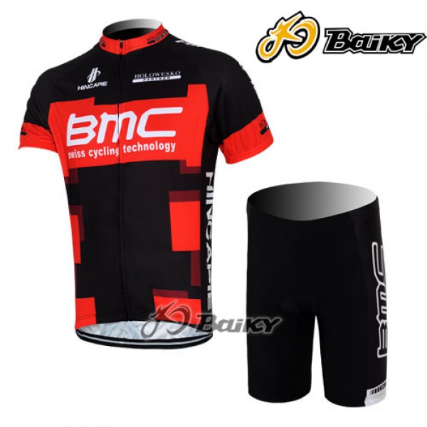 BMC Racing Team Radbekleidung Radtrikot Kurzarm und Fahrradhosen Kurz Rot Schwarz Radtrikot De