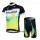 Green Edge Radbekleidung Radtrikot Kurzarm und Fahrradhosen Kurz Grün Radtrikot De