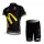 McDonald Legea Pro Team Radbekleidung Radtrikot Kurzarm und Fahrradhosen Kurz Schwarz Radtrikot De