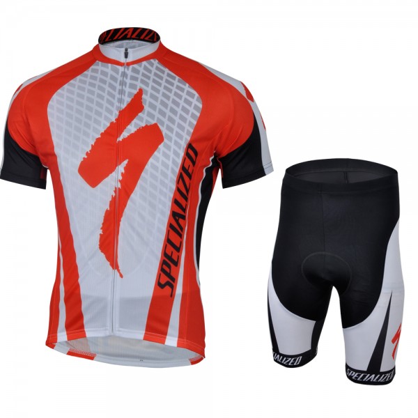 2013 Specialized Radtrikot Kurzarm und Kurz Radhose Kits Weiß Rot Schwarz Radtrikot De