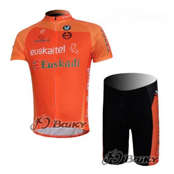 Euskaltel-Euskadi Pro Team Radtrikot Kurzarm Kurz Radhose Kits Orange Radtrikot De Euskaltel-Euskadi Pro Team Radtrikot Kurzarm Kurz Radhose Kits Orange Radtrikot De