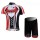 Merida Multivan Flex Stay Radbekleidung Radtrikot Kurzarm und Fahrradhosen Kurz Schwarz Rot Radtrikot De