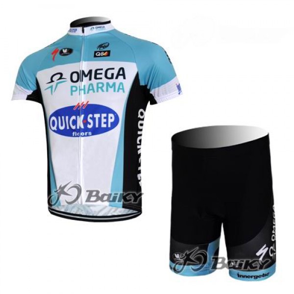 2012 Omega Pharma-Quick Step Radbekleidung Radtrikot Kurzarm und Fahrradhosen Kurz Weiß Blau Radtrikot De 2012 Omega Pharma-Quick Step Radbekleidung Radtrikot Kurzarm und Fahrradhosen Kurz Weiß Blau Radtrikot De