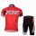 Specialized Racing Radbekleidung Radtrikot Kurzarm und Fahrradhosen Kurz Rot Radtrikot De