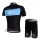 SKY Pro Team Radbekleidung Radtrikot Kurzarm und Fahrradhosen Kurz Schwarz Blau Radtrikot De