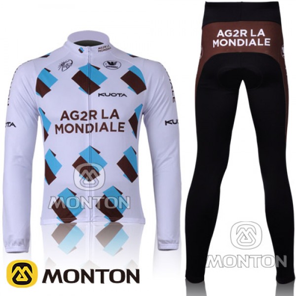 Ag2r La Mondiale Fahrradtrikot Langarm Lang Radhose knicker Kits Radtrikot De