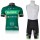 Europcar Pro Team Vendee Fahrradbekleidung Satz Fahrradtrikot Kurzarm Trikot und Kurz Trägerhose Grün Radtrikot De