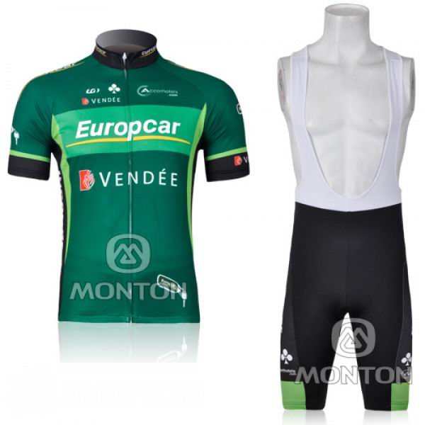 Europcar Pro Team Vendee Fahrradbekleidung Satz Fahrradtrikot Kurzarm Trikot und Kurz Trägerhose Grün Radtrikot De Europcar Pro Team Vendee Fahrradbekleidung Satz Fahrradtrikot Kurzarm Trikot und Kurz Trägerhose Grün Radtrikot De