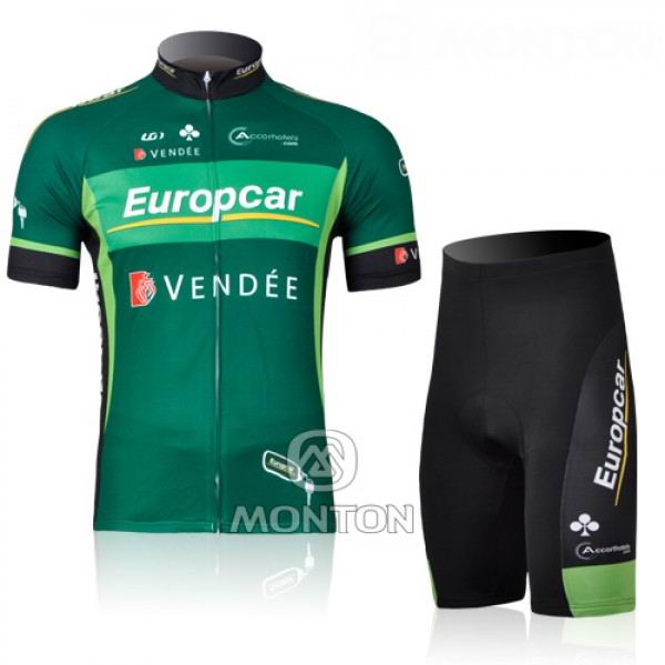 Europcar Pro Team Vendee Radtrikot Kurzarm und Kurz Radhose Kits Grün Radtrikot De Europcar Pro Team Vendee Radtrikot Kurzarm und Kurz Radhose Kits Grün Radtrikot De
