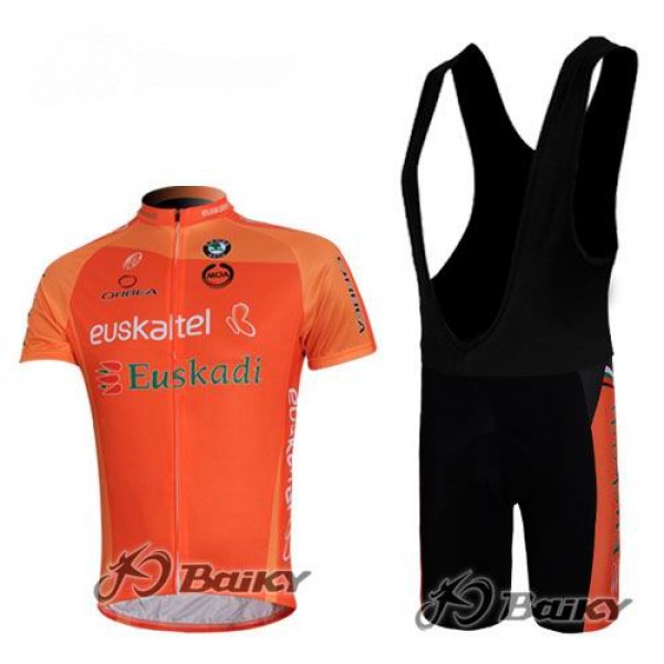 Euskaltel-Euskadi Pro Team Radtrikot Kurzarm Kurz Trägerhose Kits Orange Radtrikot De Euskaltel-Euskadi Pro Team Radtrikot Kurzarm Kurz Trägerhose Kits Orange Radtrikot De