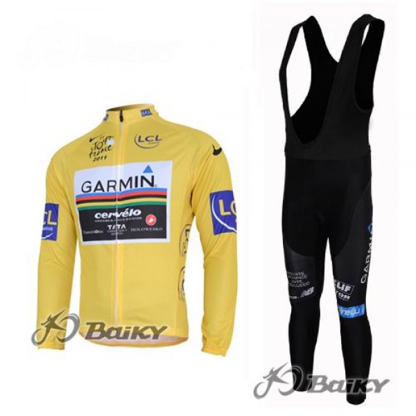 Garmin Cervelo Pro Team Fahrradbekleidung Radtrikot Satz Langarm und Lange Trägerhose Gelb Radtrikot De Garmin Cervelo Pro Team Fahrradbekleidung Radtrikot Satz Langarm und Lange Trägerhose Gelb Radtrikot De