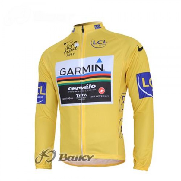 Garmin Cervelo Pro Team Fahrradtrikot Langarm Gelb Radtrikot De Garmin Cervelo Pro Team Fahrradtrikot Langarm Gelb Radtrikot De