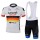 2013 Garmin Sharp Barracuda Deutsche Champion Fahrradbekleidung Satz Fahrradtrikot Kurzarm Trikot und Kurz Trägerhose Radtrikot De
